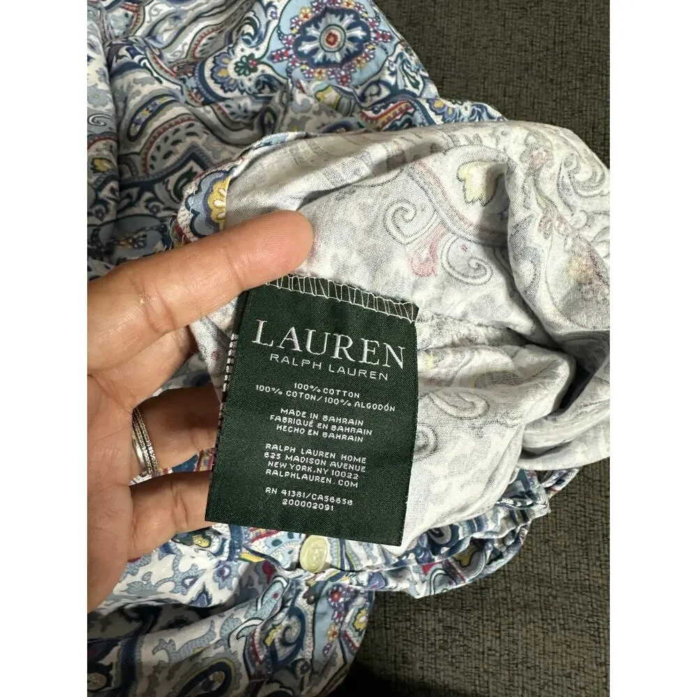 Lauren Ralph Lauren Karina Paisley Duvet Cover Set Blue Multi Queen